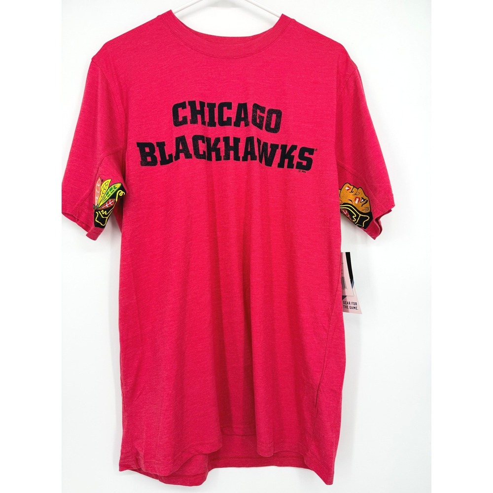 Hands High Chicago Blackhawks NHL Mens Red Heathered Graphic T-Shirt M